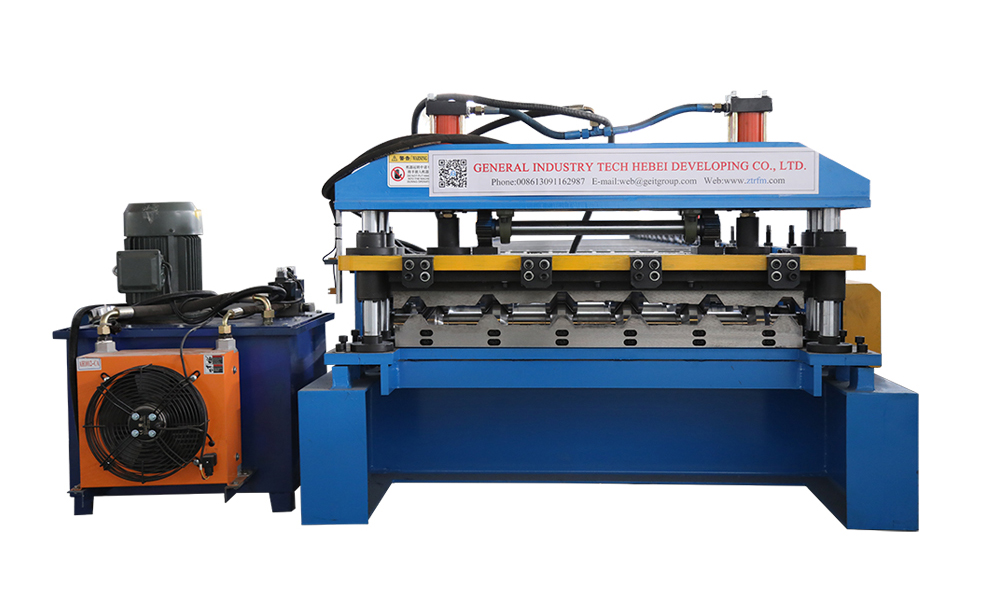 Trapezoid roofing sheet roll forming machine