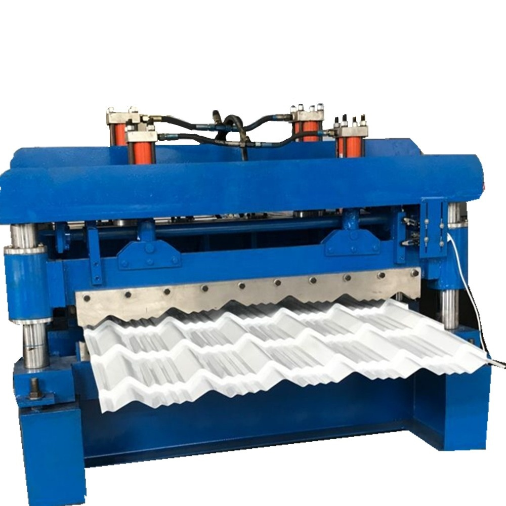 Glazed roofing sheet making machine with 3D effec