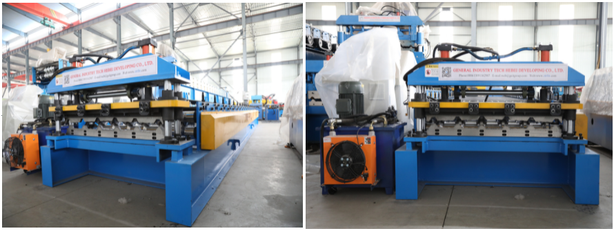 Trapezoid roofing sheet roll forming machine