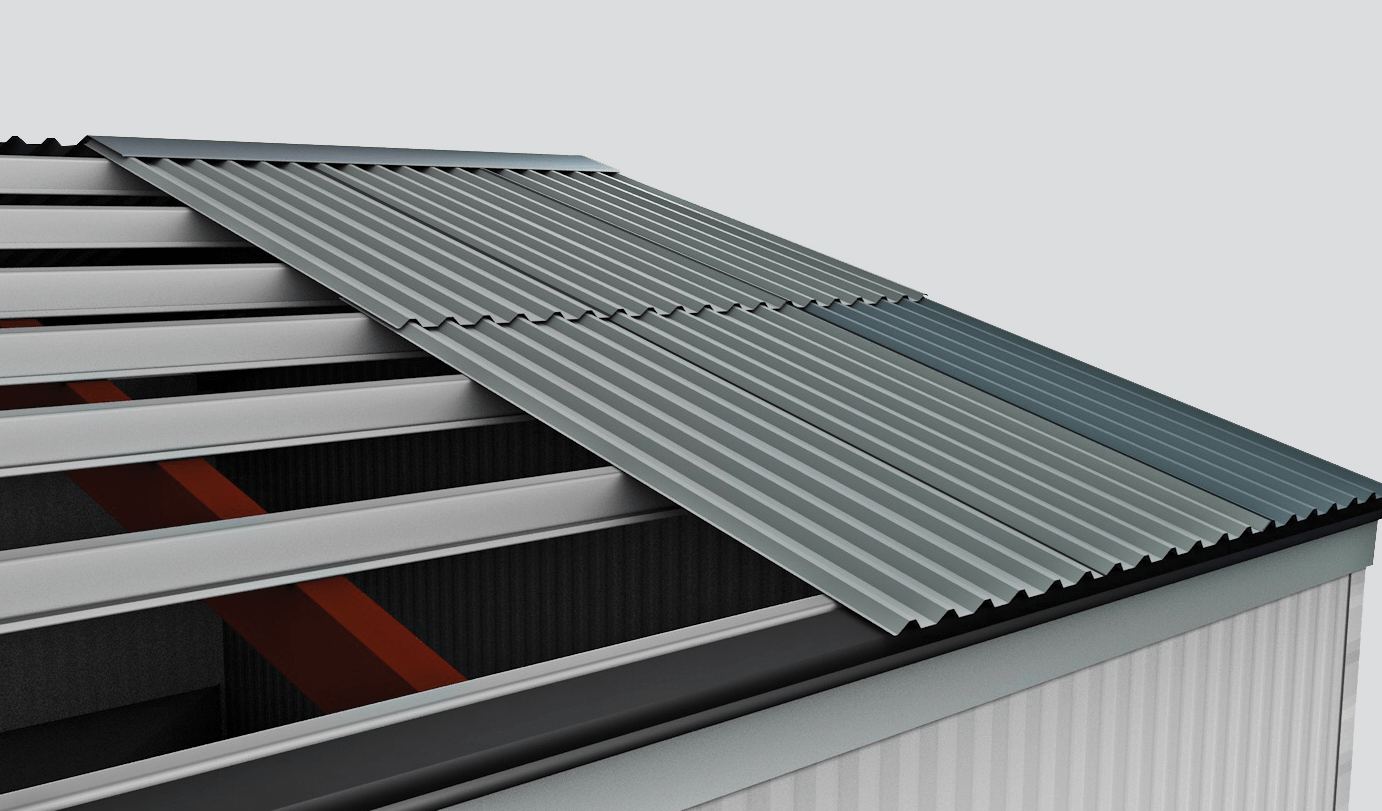 Corrugated roofing sheet making machine