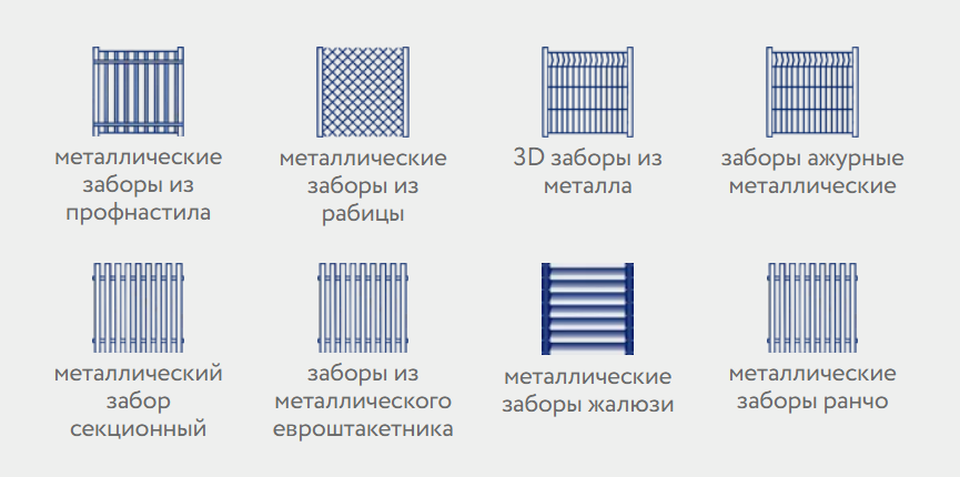 металлический забор 